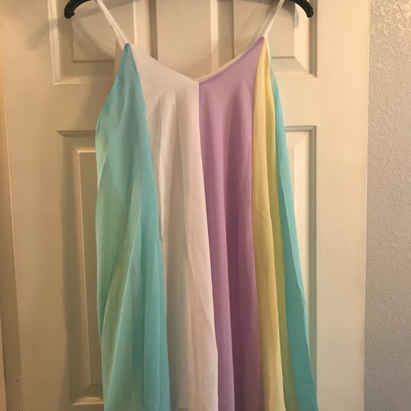 RAINBOW CHIFFON SWIM COVERUP!!👙👗👙👗👙ℋᎾЅᏆ ℙℐℂᏦ - Picture 4 of 6